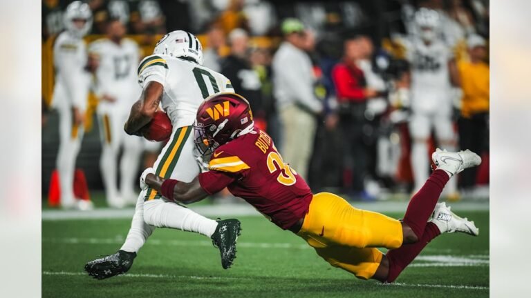 Washington Commanders vs Green Bay Packers match player stats,